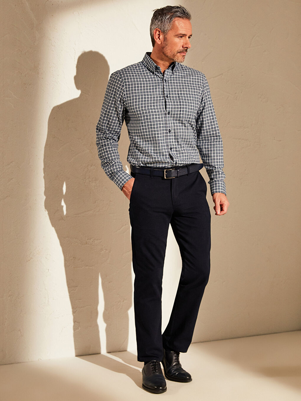 Chemise Gabardine Manches Longues Coupe Régulière-9