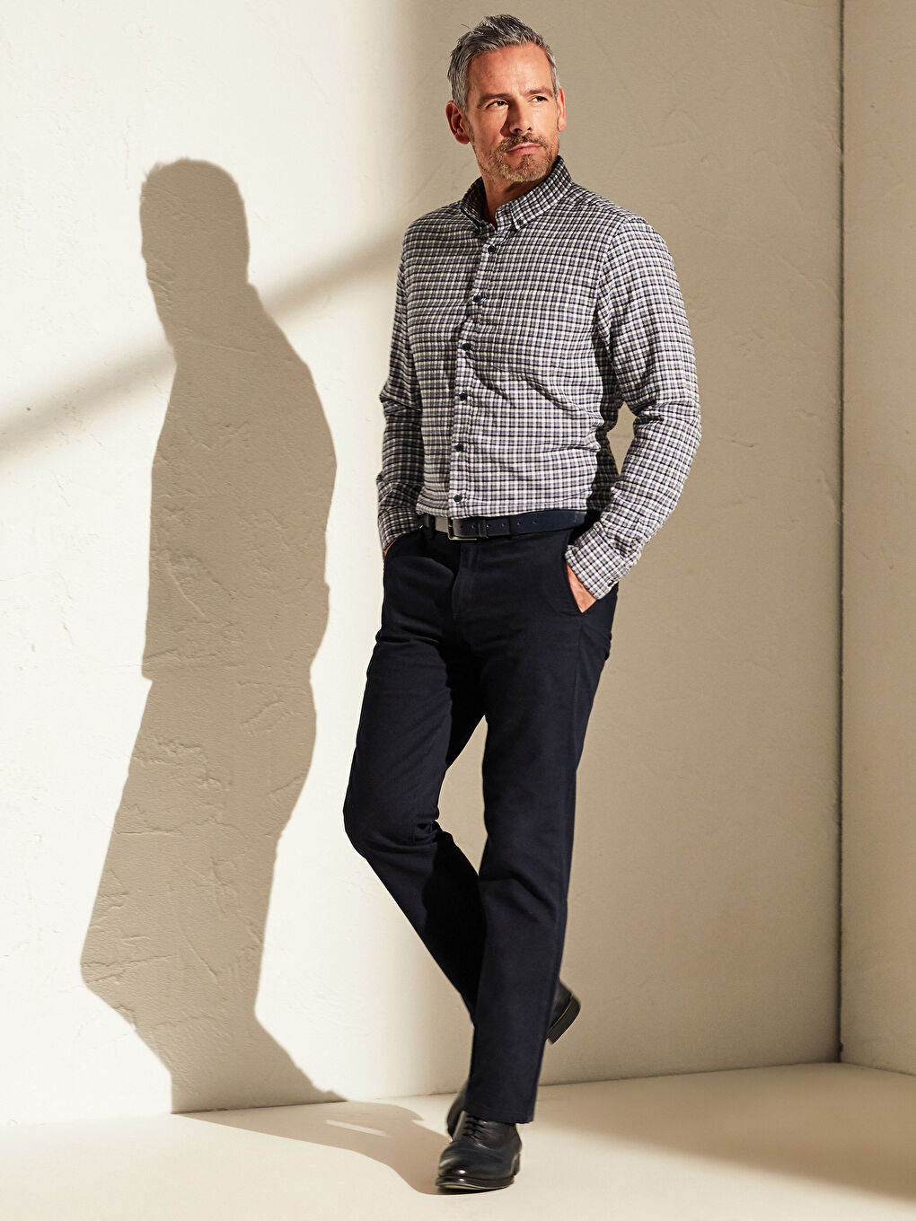 Chemise Gabardine Manches Longues Coupe Régulière-5