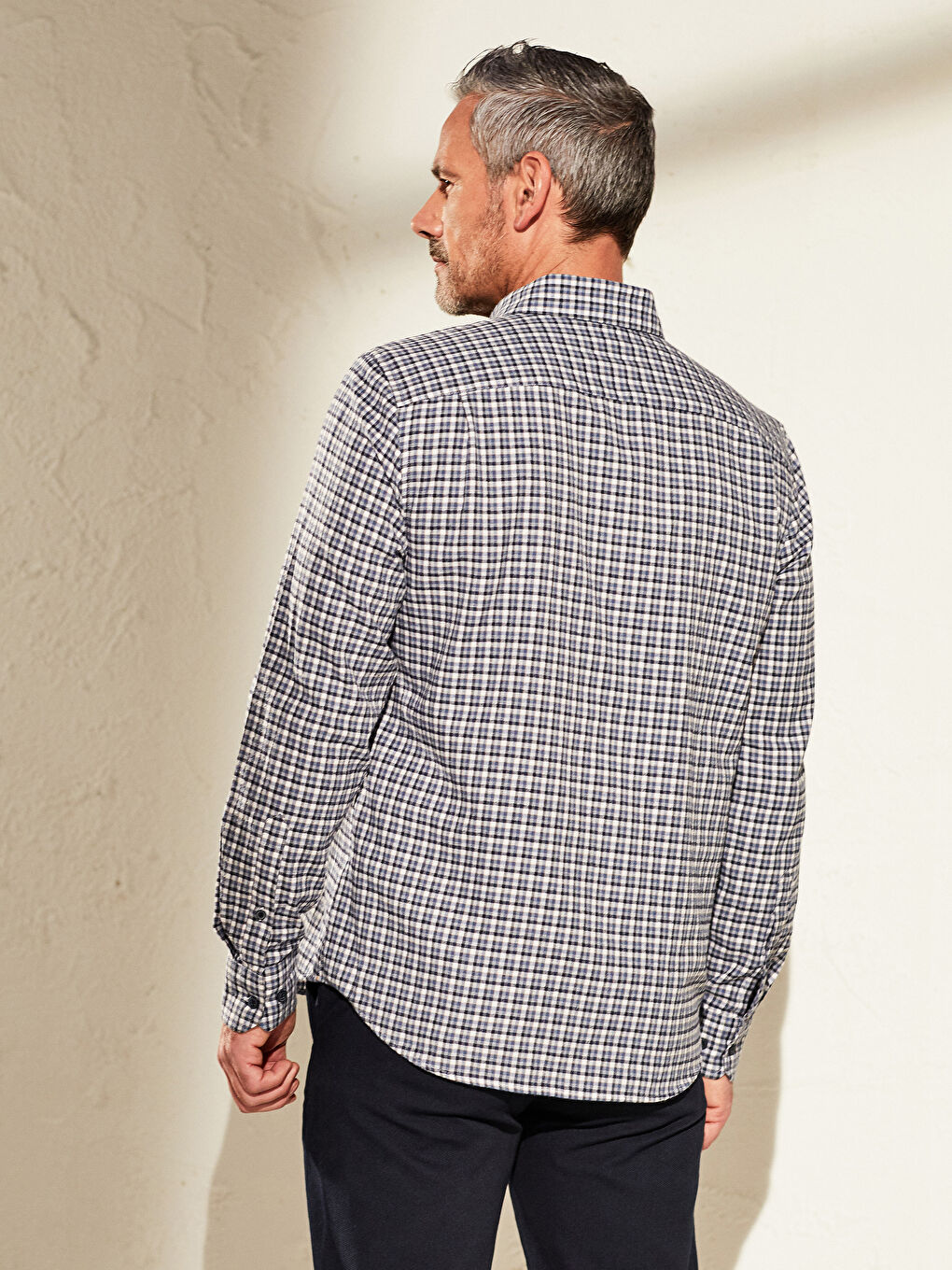 Chemise Gabardine Manches Longues Coupe Régulière-6