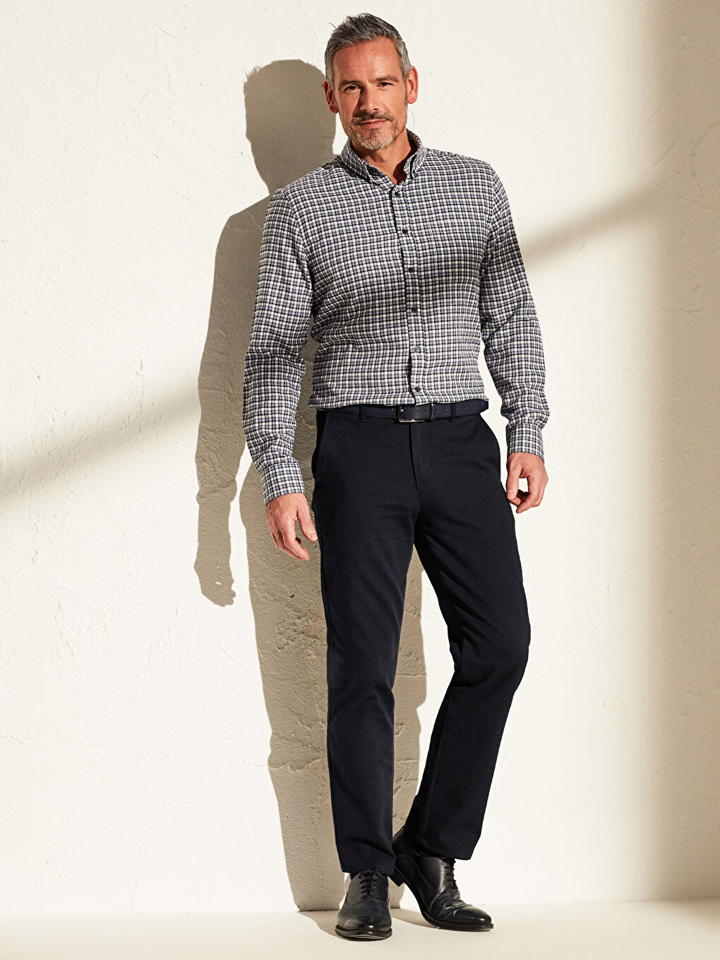 Chemise Gabardine Manches Longues Coupe Régulière-7