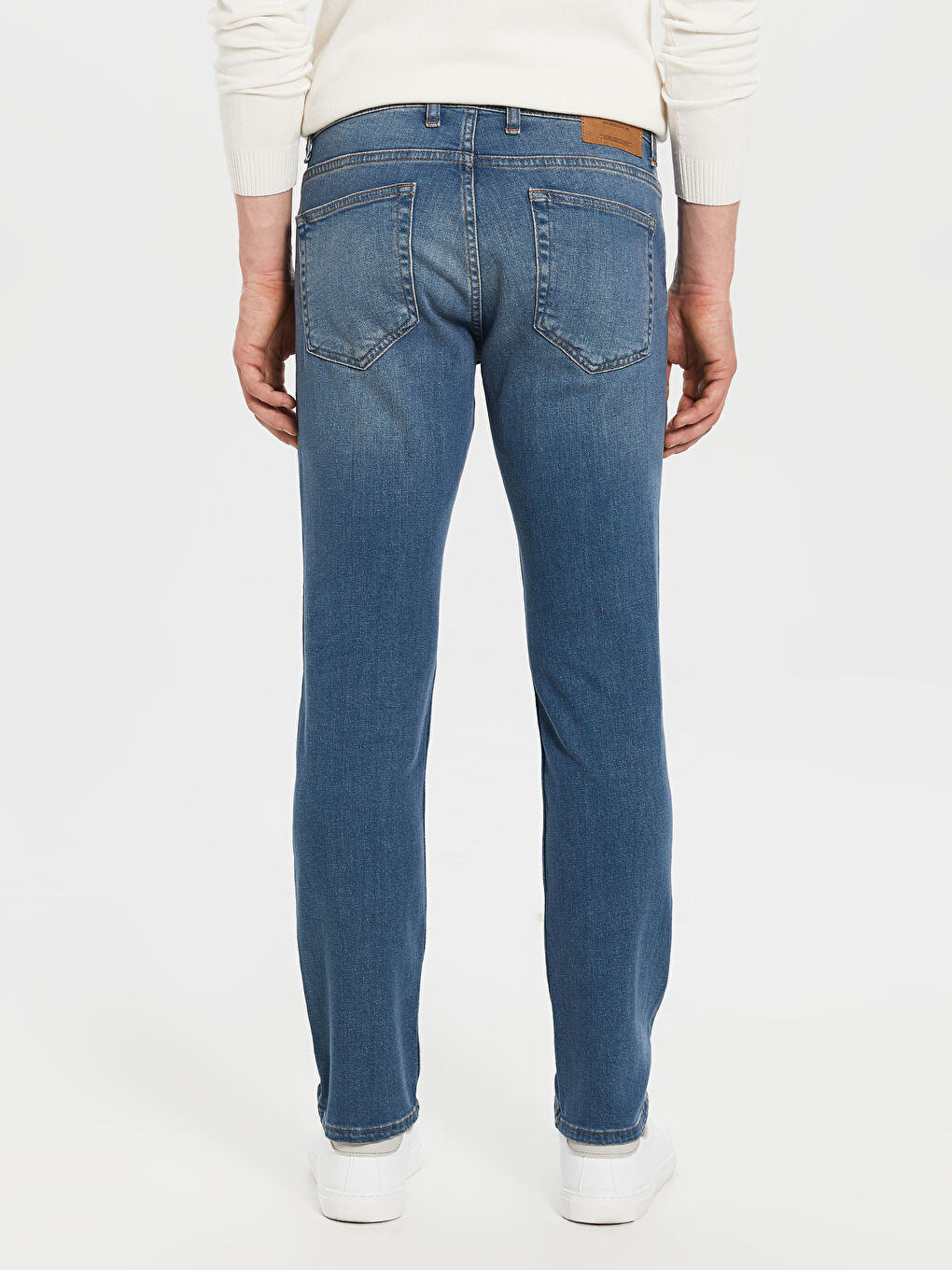 بنطلون جينز رجالي 750 سليم فيت-4