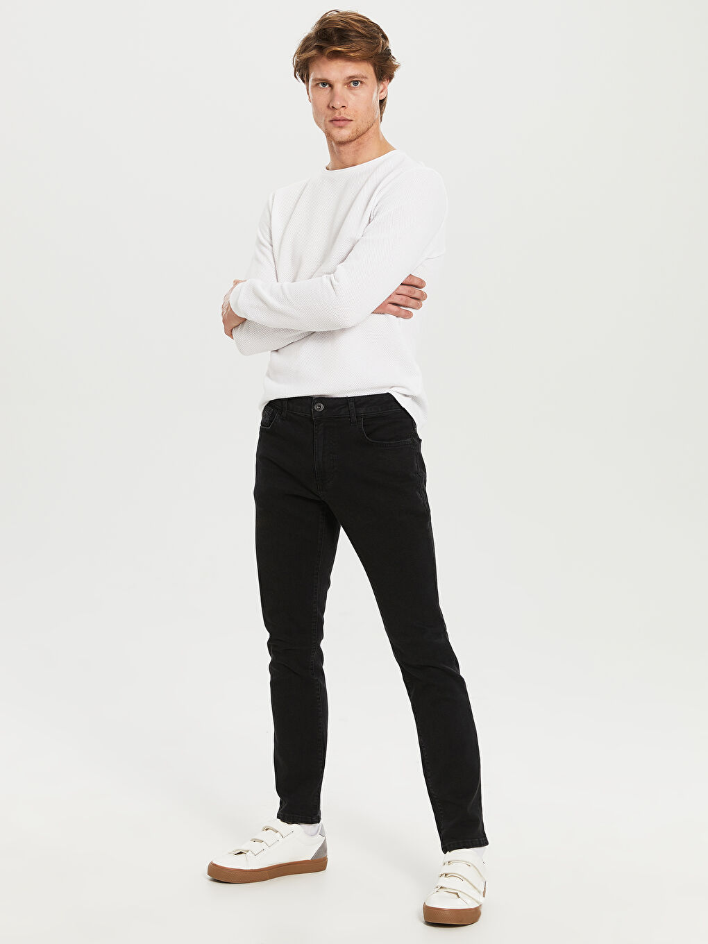 Siyah 750 Slim Fit Erkek Jean Pantolon