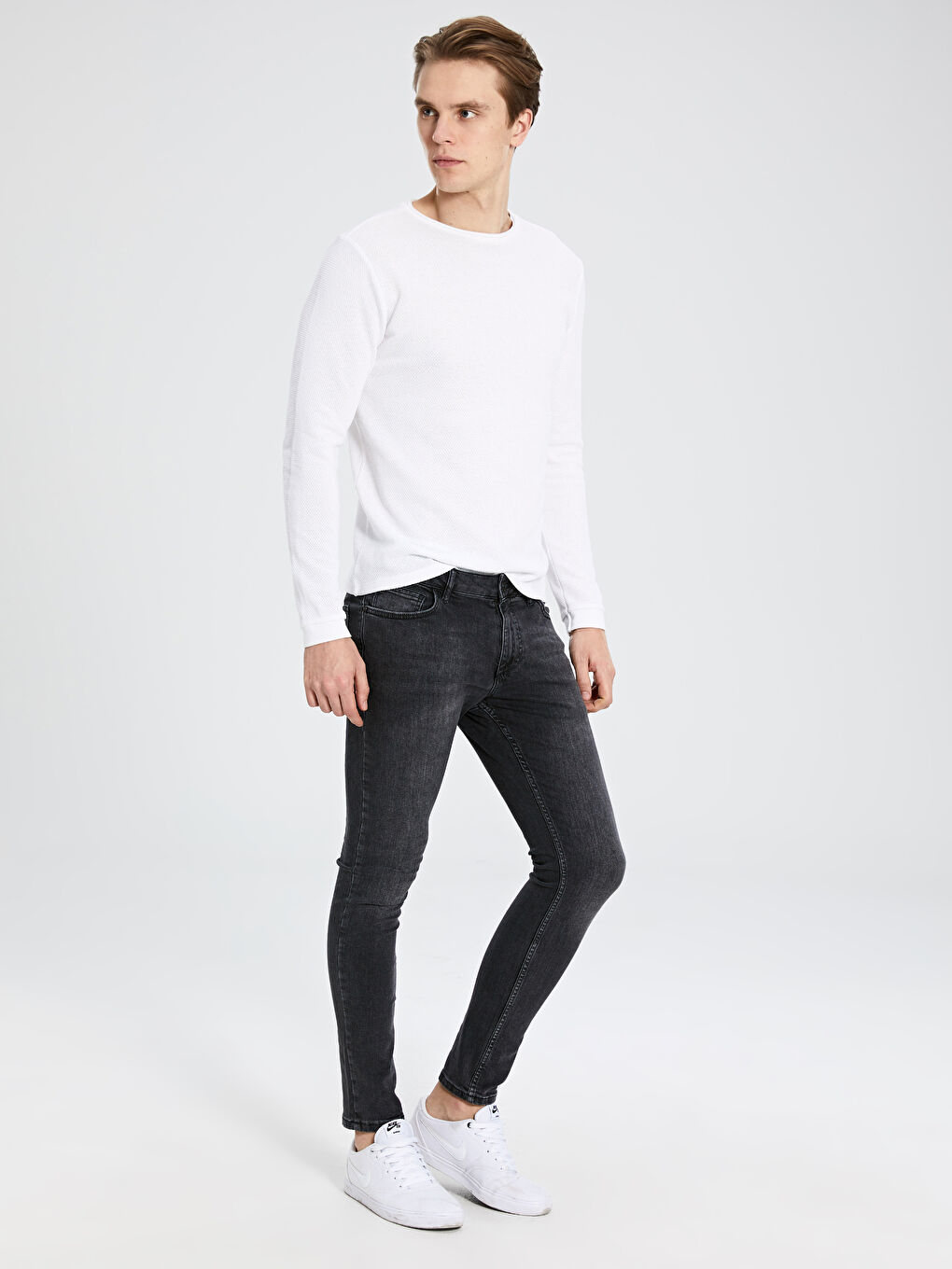 Siyah 760 Skinny Fit Erkek Jean Pantolon