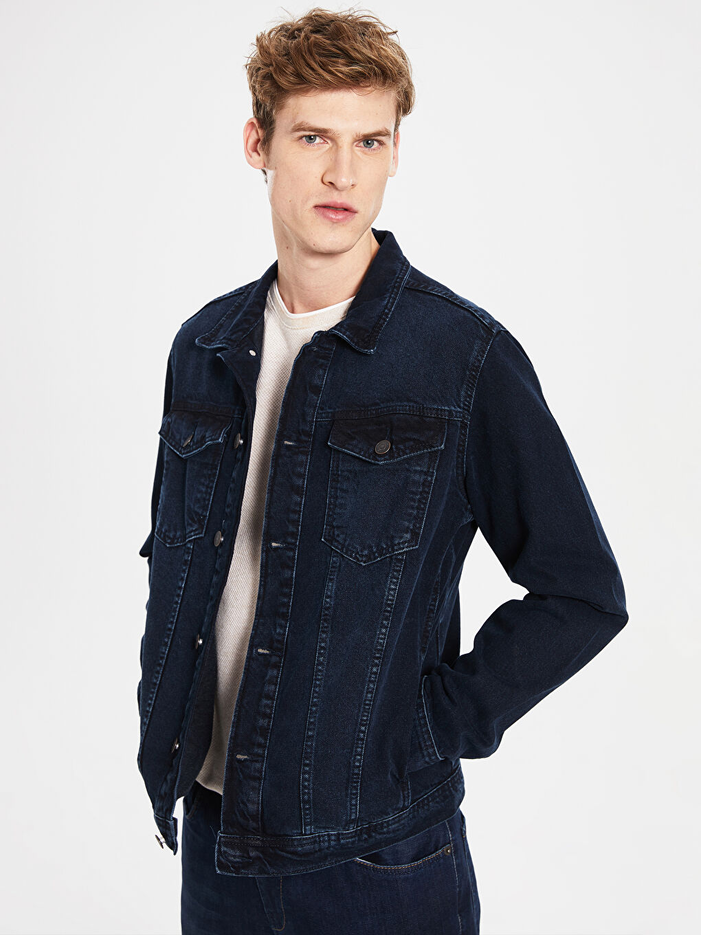 Standard Fit Men's Denim Jacket-1