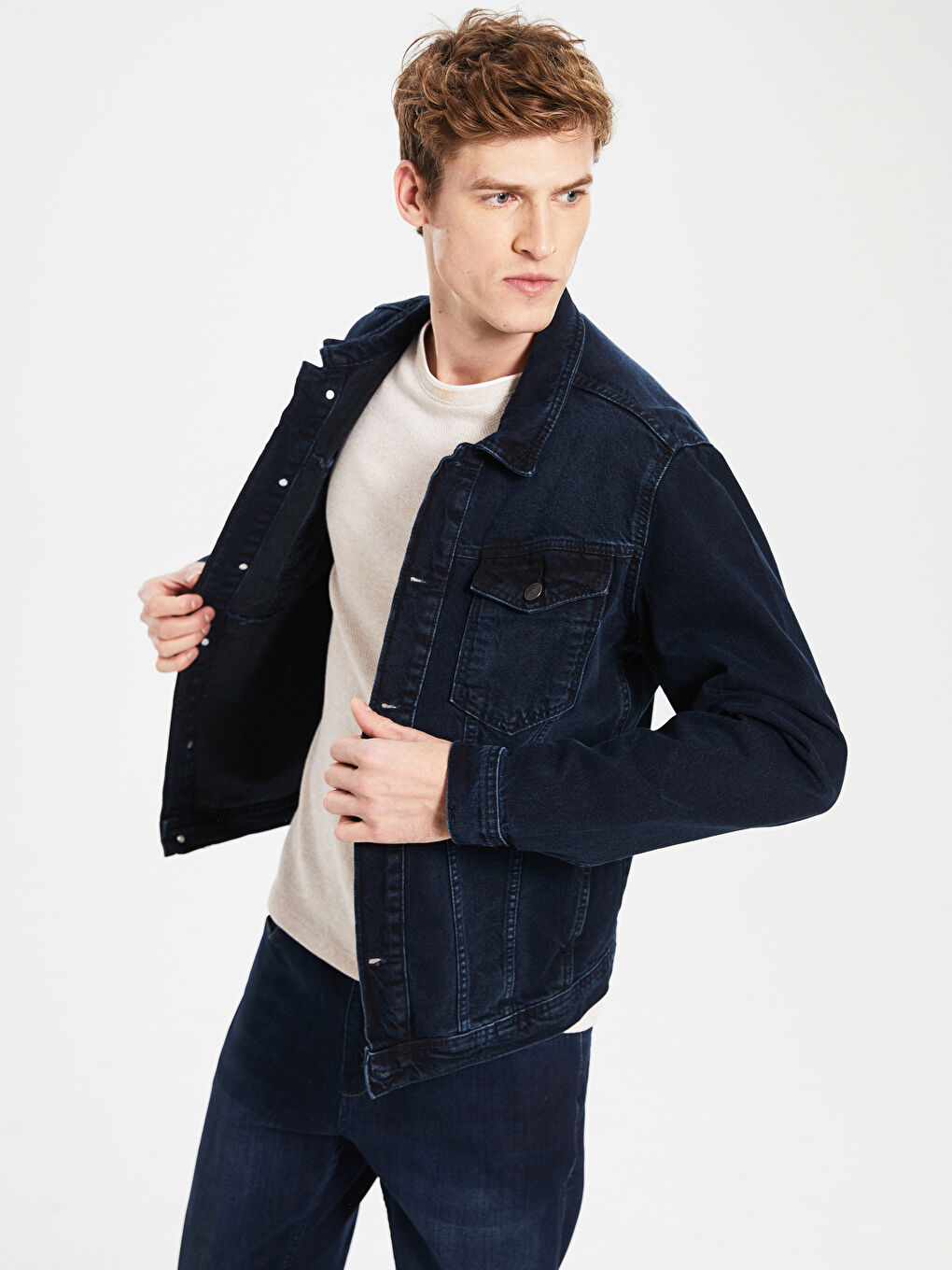 Standard Fit Men's Denim Jacket-2