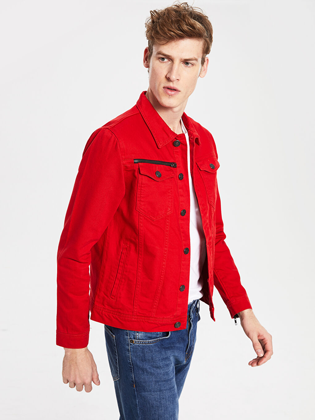 Standard Fit Men's Denim Jacket-1