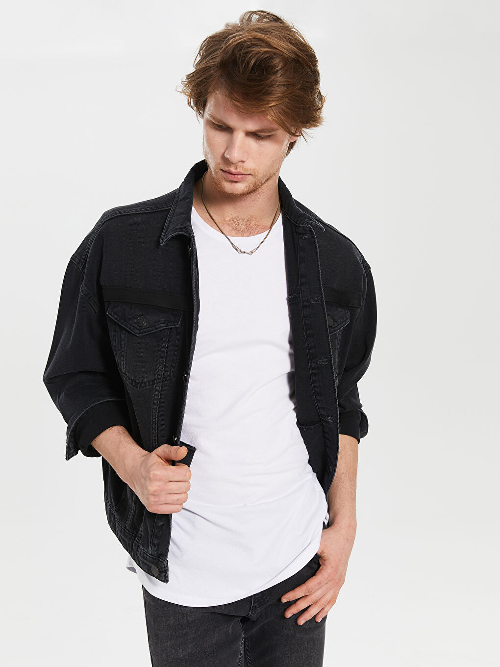 XSIDE Veste en Jean Oversize pour Hommes -0S0299Z8-326