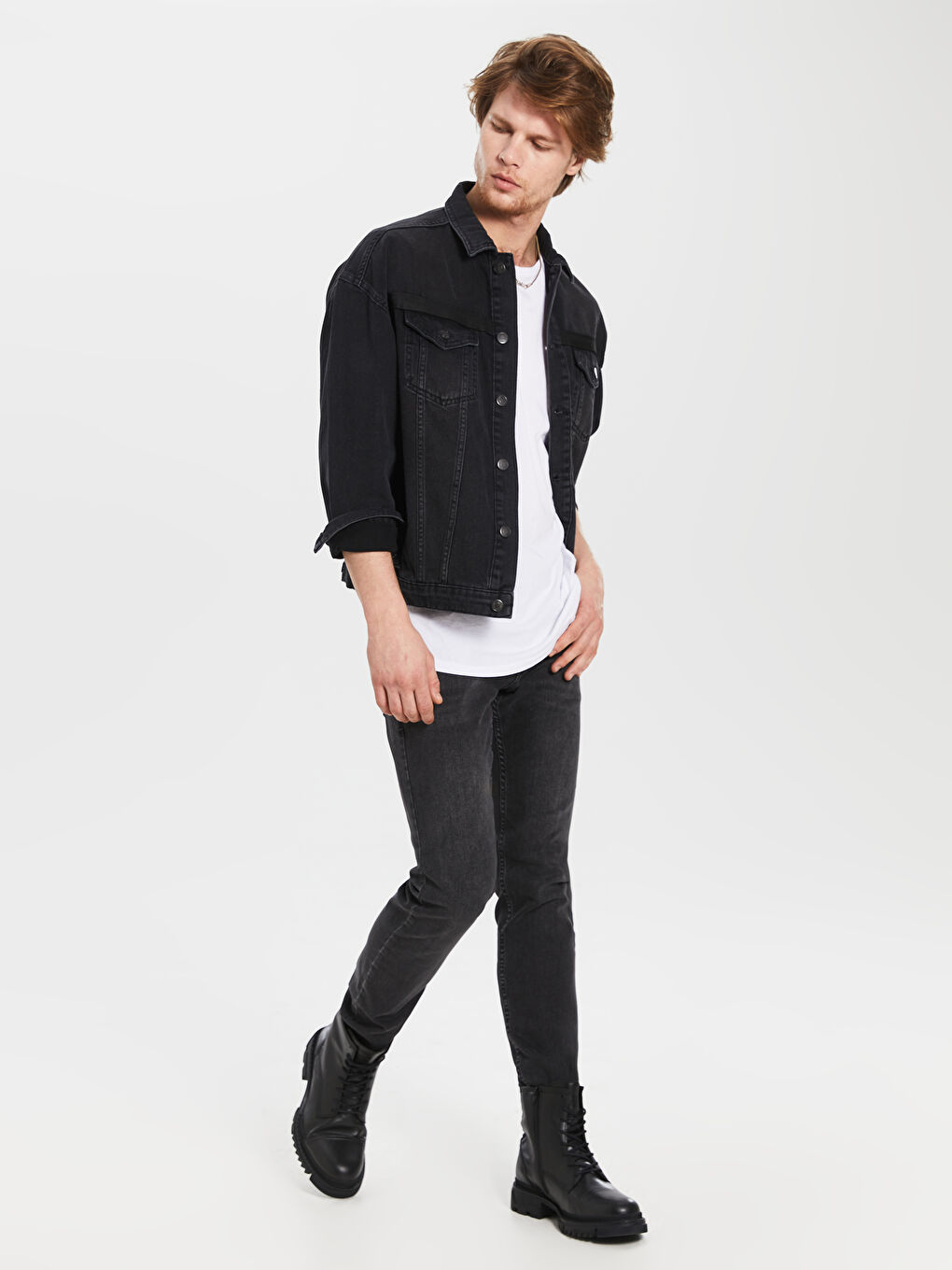 XSIDE Veste en Jean Oversize pour Hommes -0S0299Z8-326