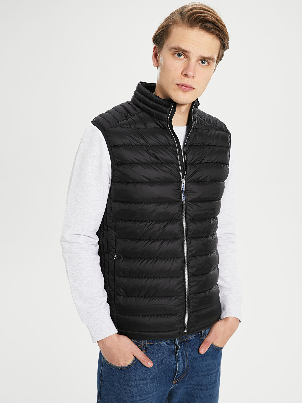 LCW Casual Man BLACK Waistcoat -0S0340Z8-J0F