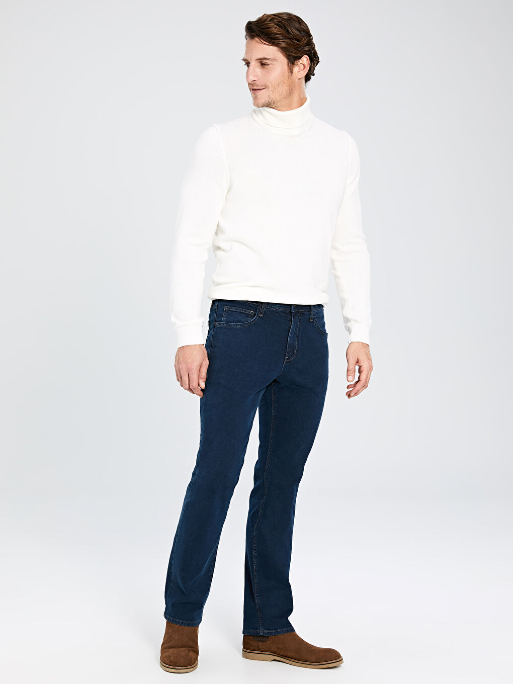 İndigo 890 Rahat Kalıp Erkek Jean Pantolon-1