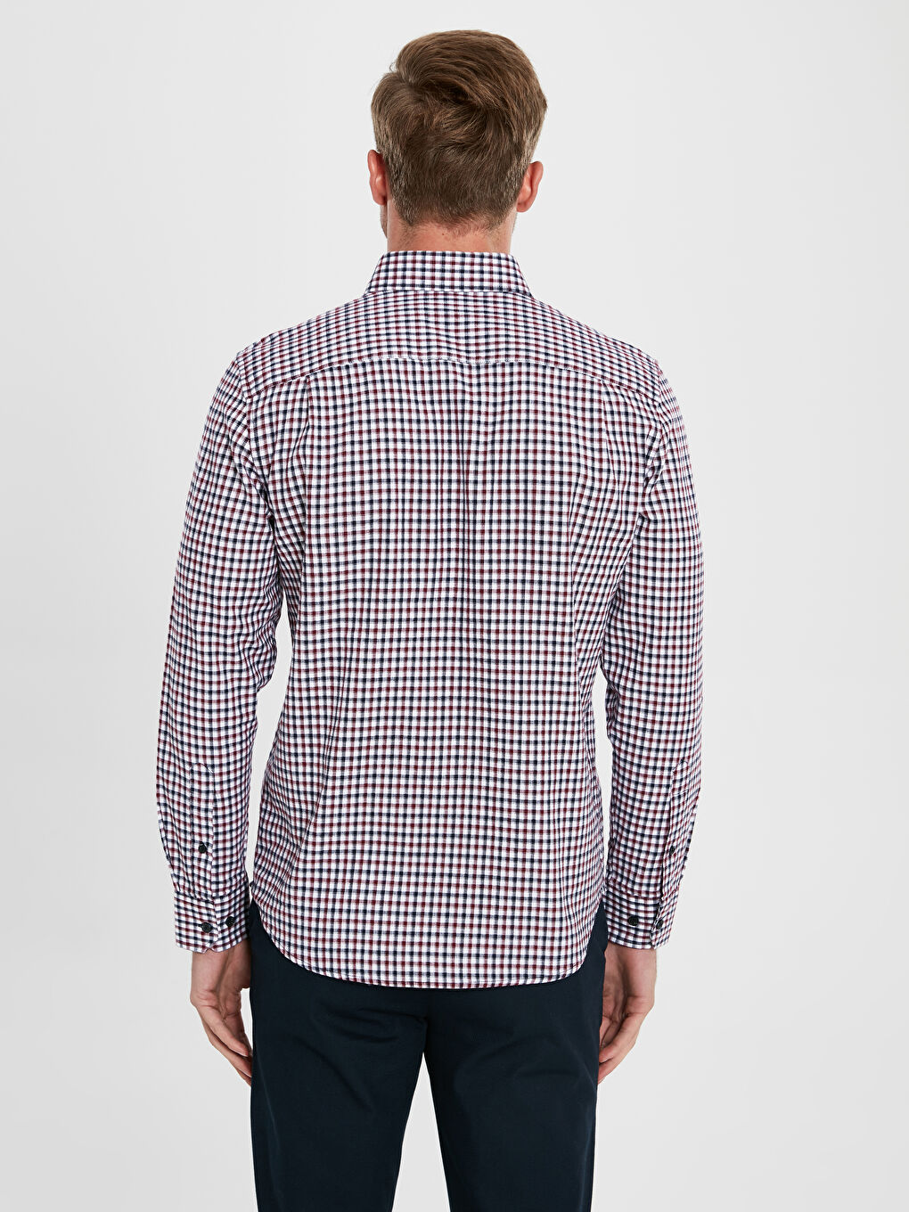 Chemise Gabardine Manches Longues Coupe Régulière-5