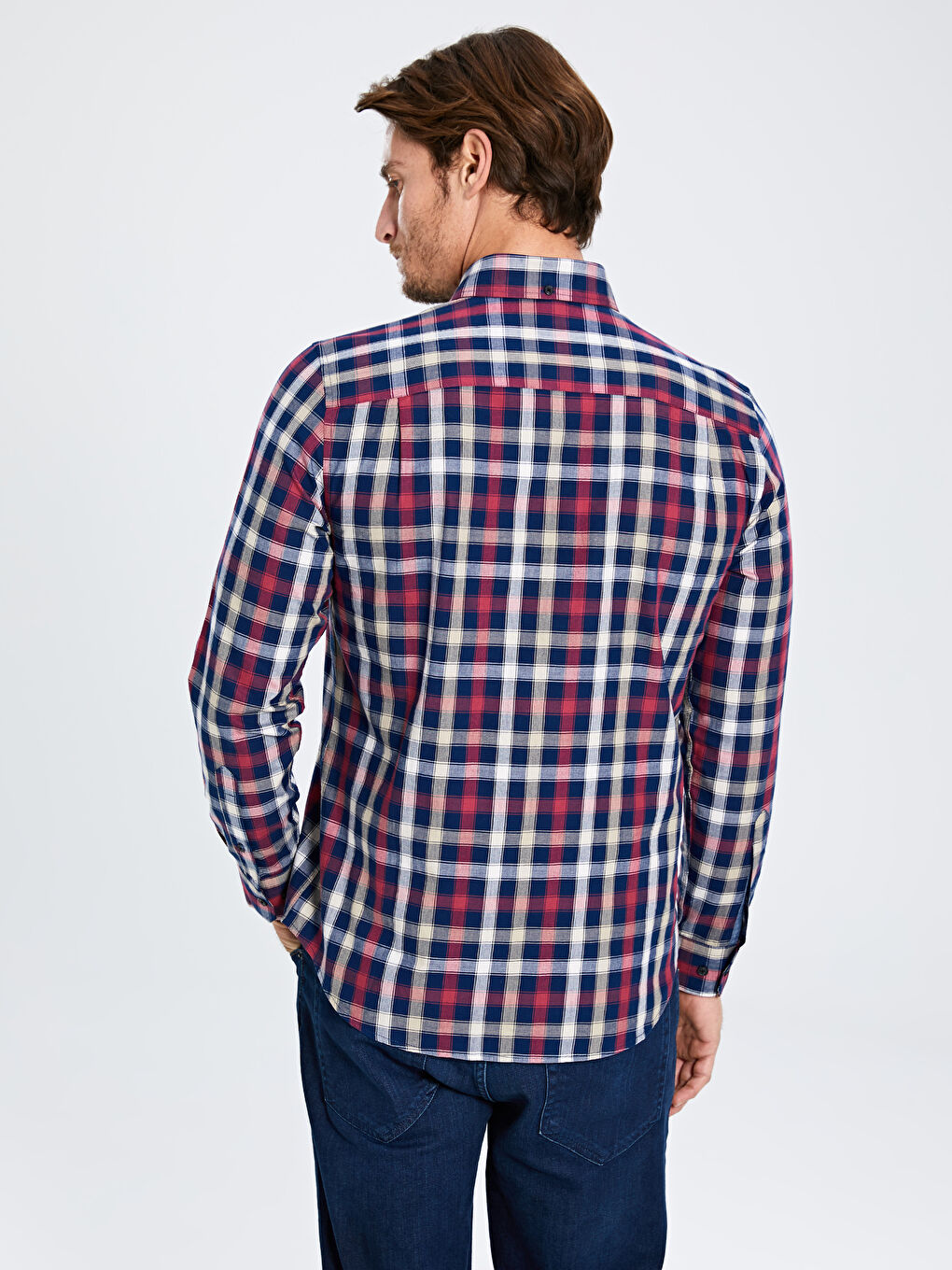 Chemise Gabardine Manches Longues Coupe Régulière-5