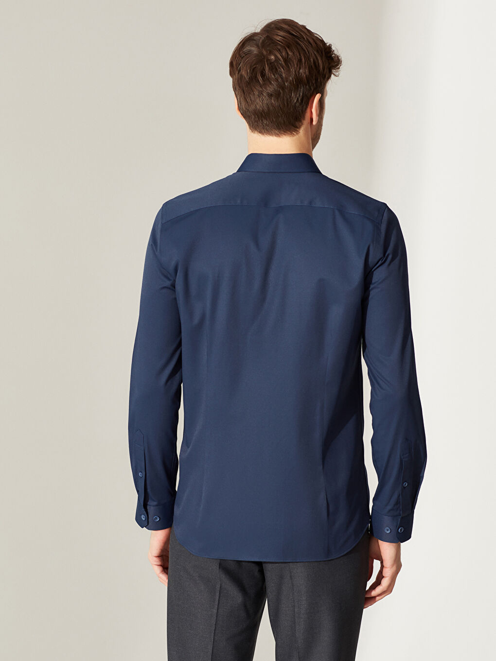 Chemise Homme Extra Slim Fit Manches Longues en Popeline-1