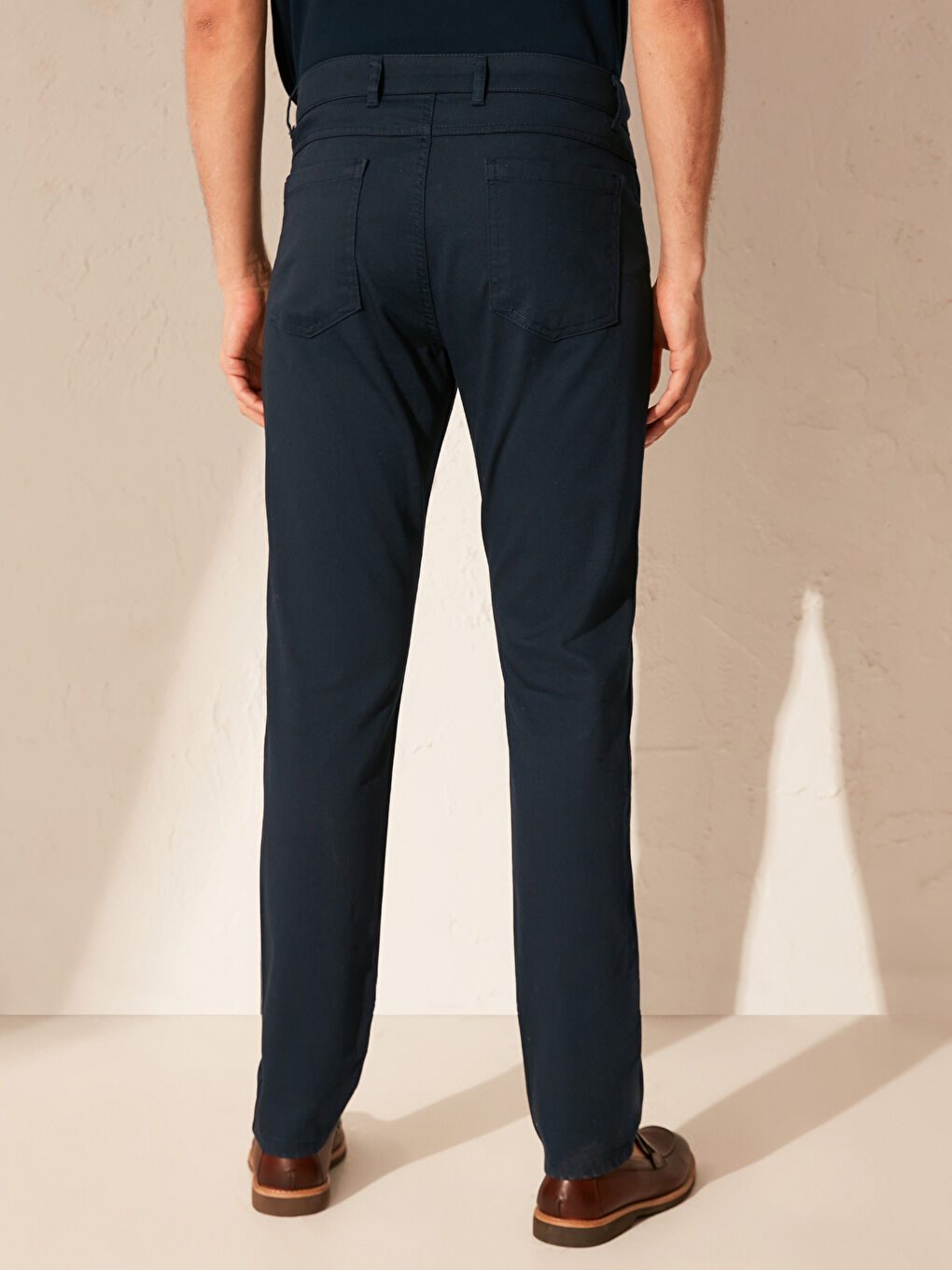 Slim Fit Dobby Fabric Men's Trousers-4