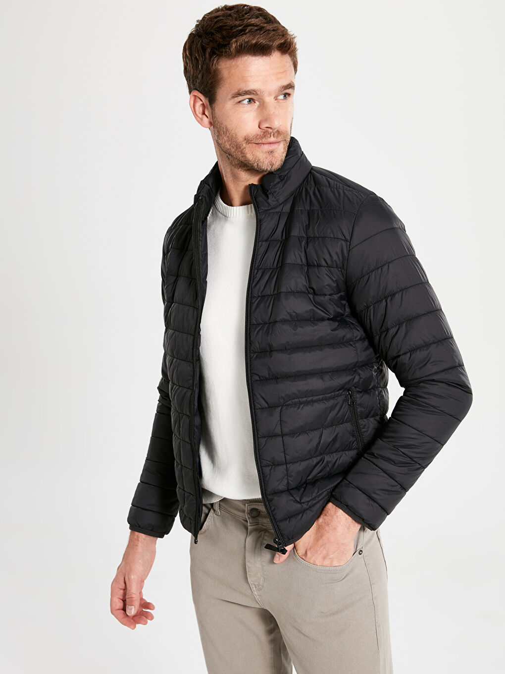Man BLACK Puffer Coat