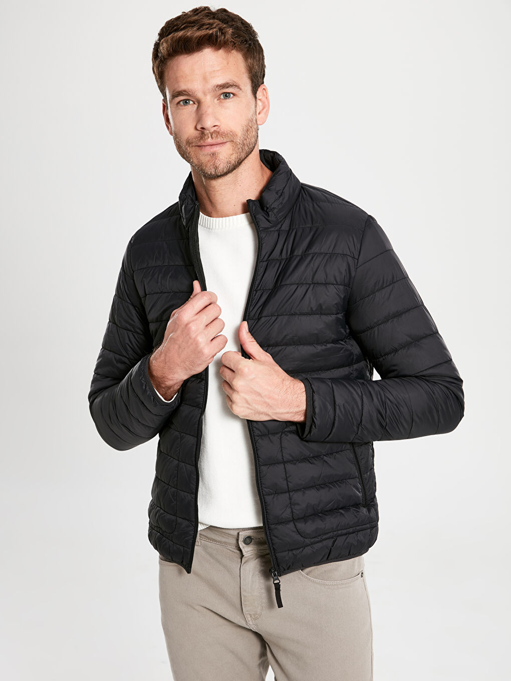 Man BLACK Puffer Coat-1