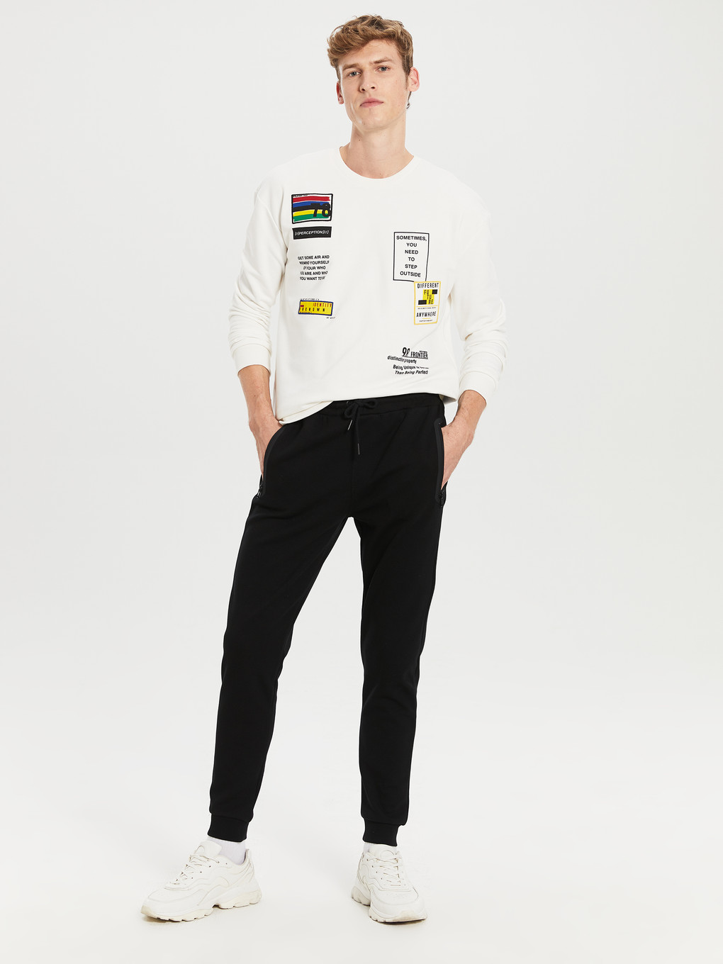 Siyah Slim Fit Erkek Jogger Eşofman Altı