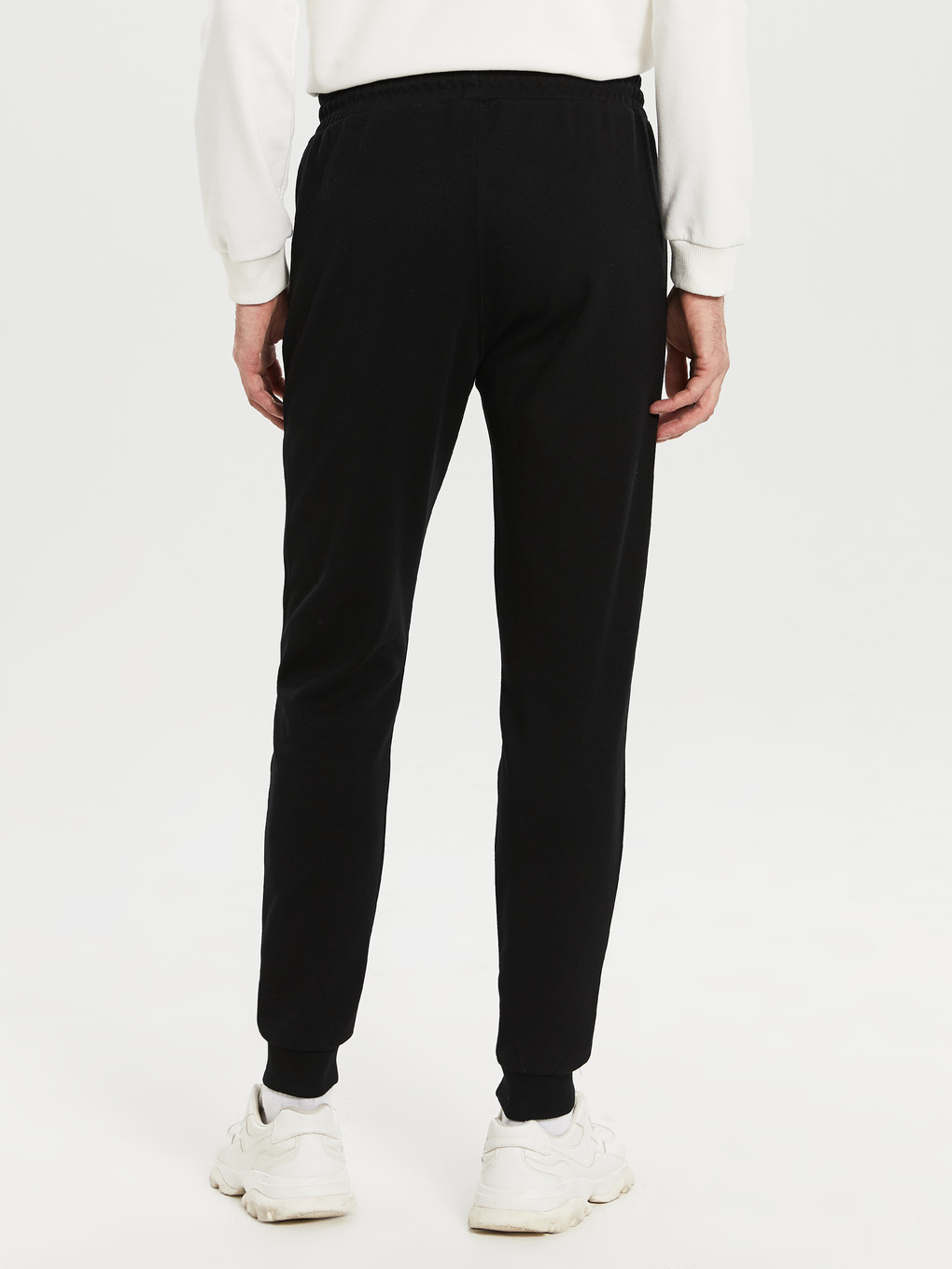 Siyah Slim Fit Erkek Jogger Eşofman Altı-3