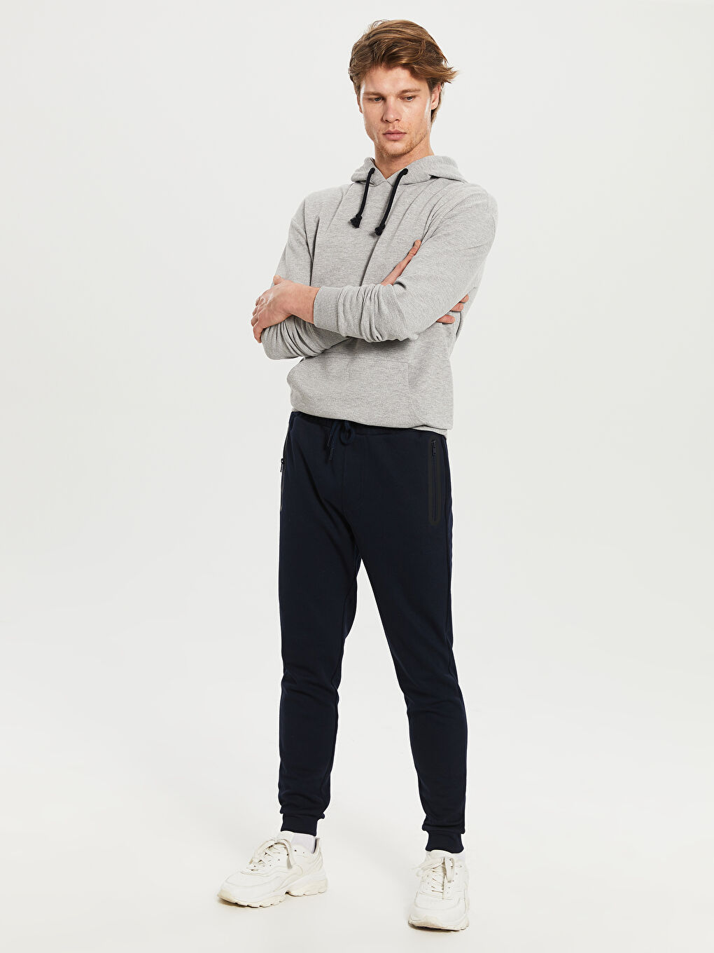 Lacivert Slim Fit Erkek Jogger Eşofman Altı-2