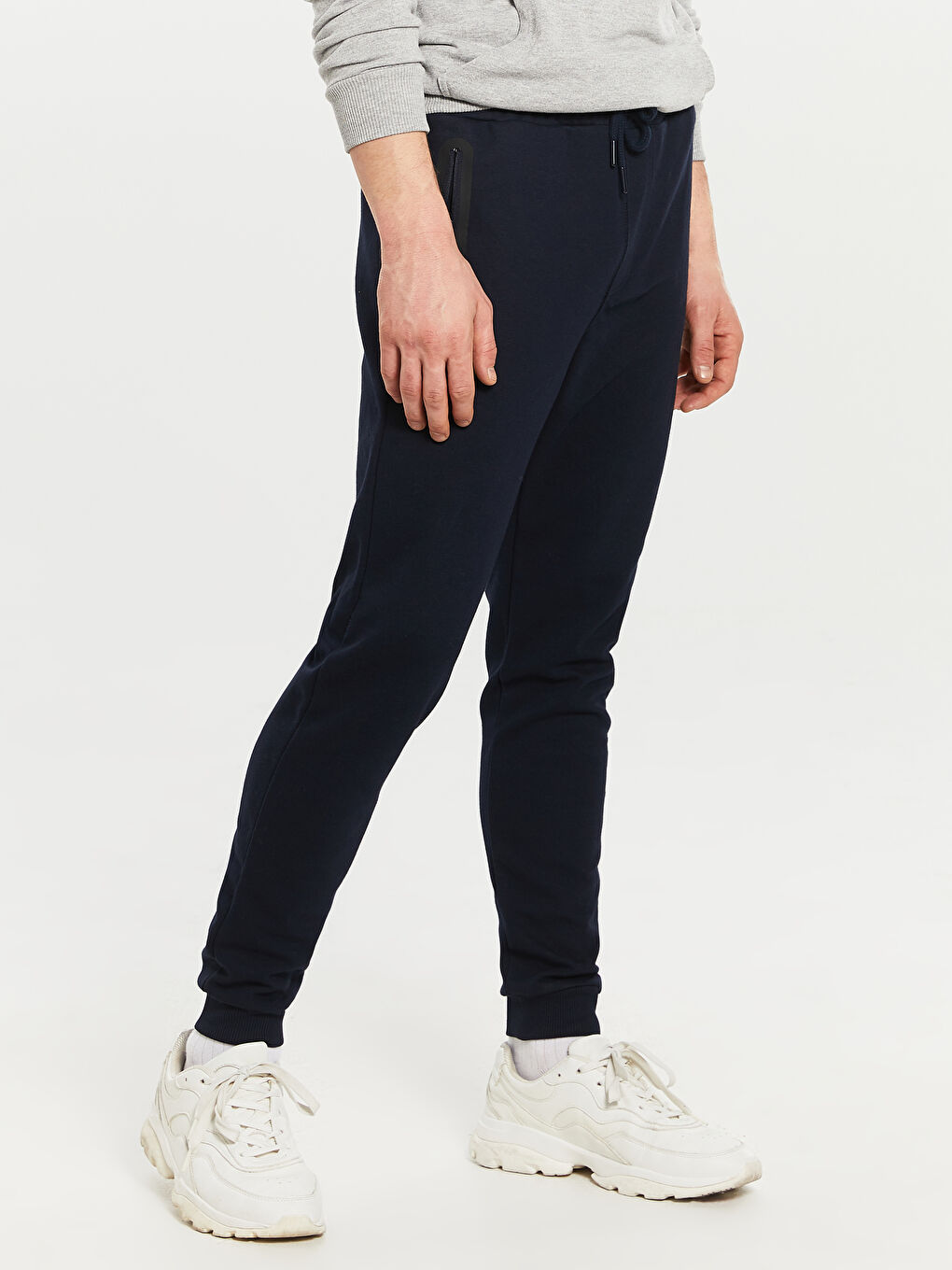 Lacivert Slim Fit Erkek Jogger Eşofman Altı-3