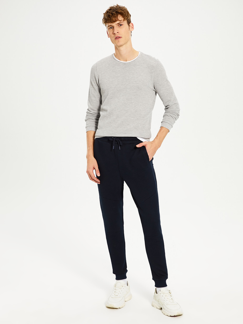 Lacivert Slim Fit Erkek Jogger Eşofman Altı