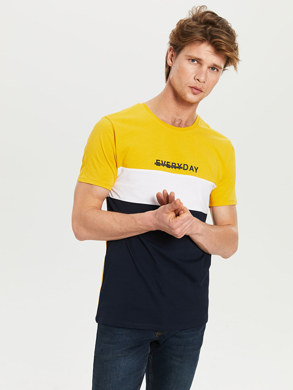 Crew Neck Jersey Men's T-Shirt