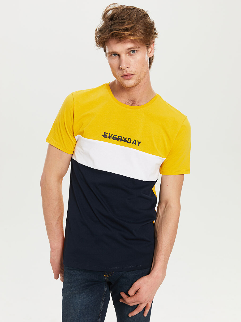 Crew Neck Jersey Men's T-Shirt-2