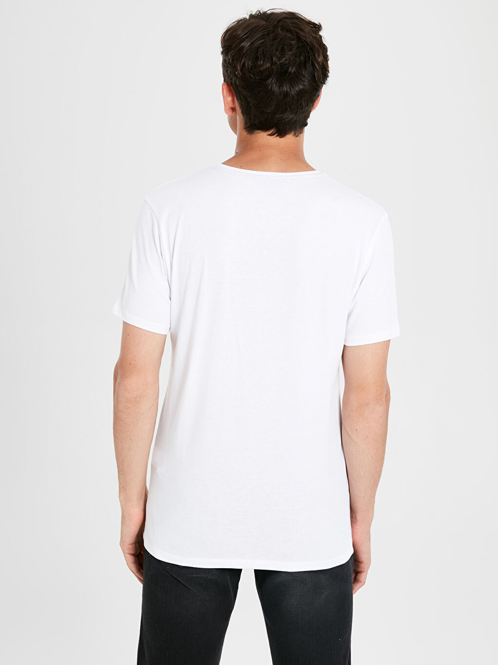 Muška Majica Kratkih Rukava od Češljanog Pamuka-2