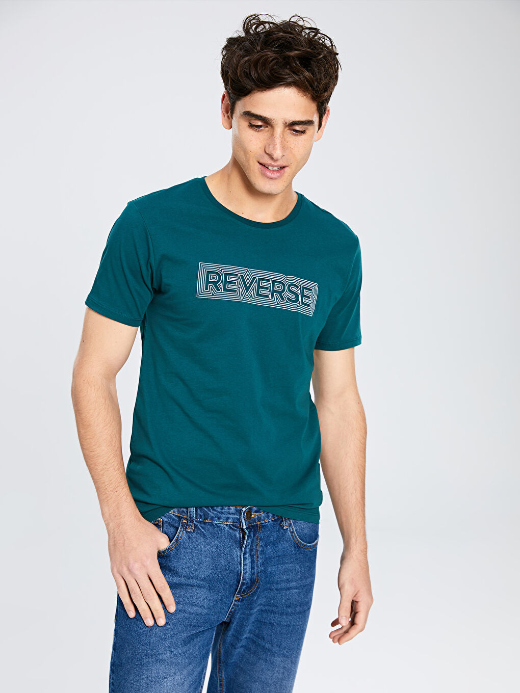 تي شيرت اخضر رجال-1