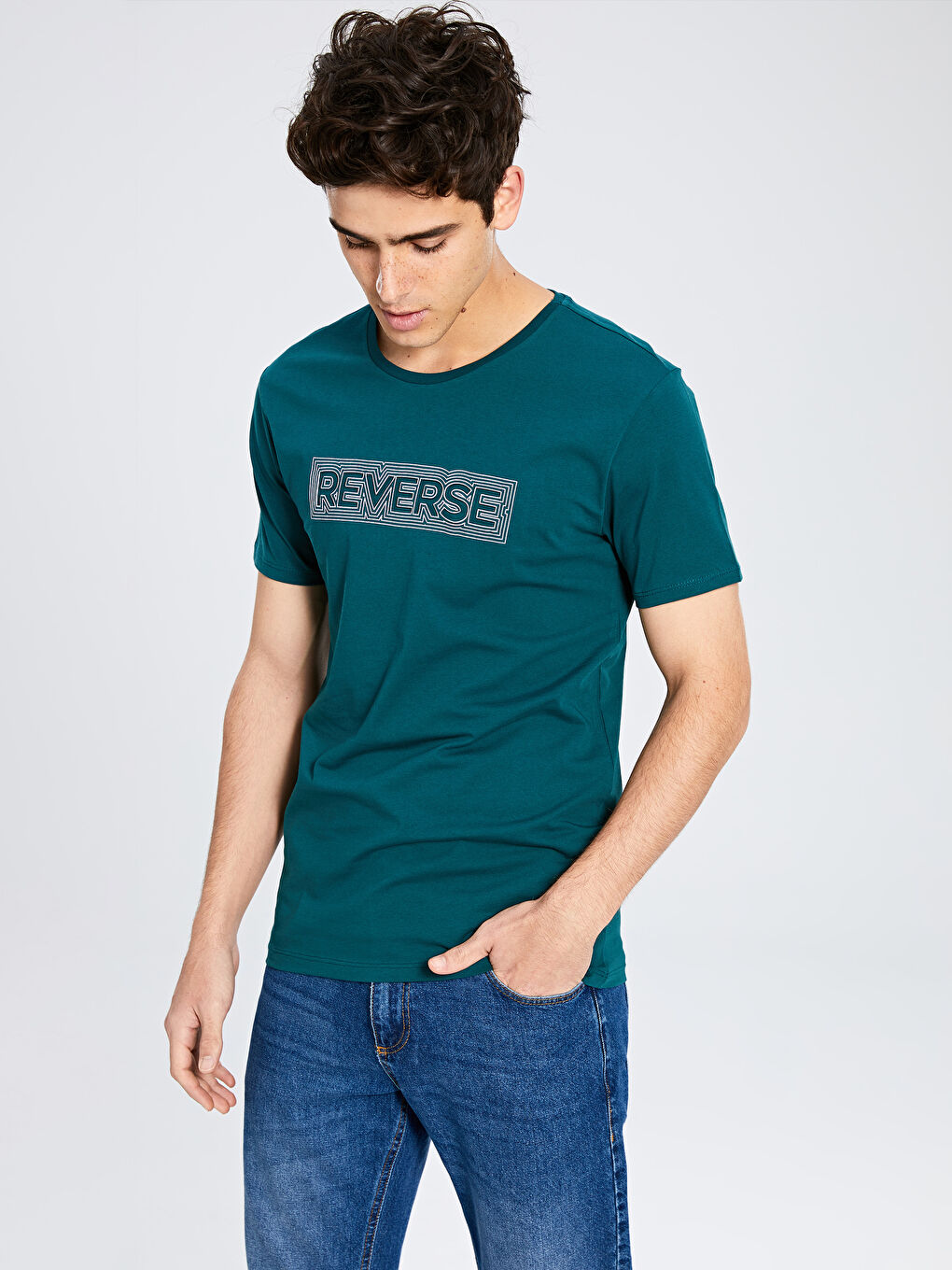 تي شيرت اخضر رجال-2