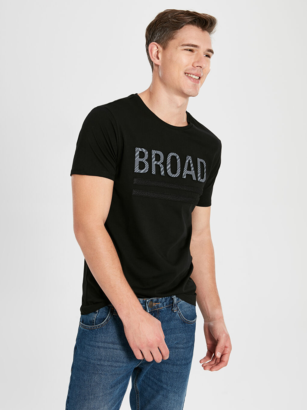 Футболка из чесаного хлопка с коротким рукавом для мужчин-2