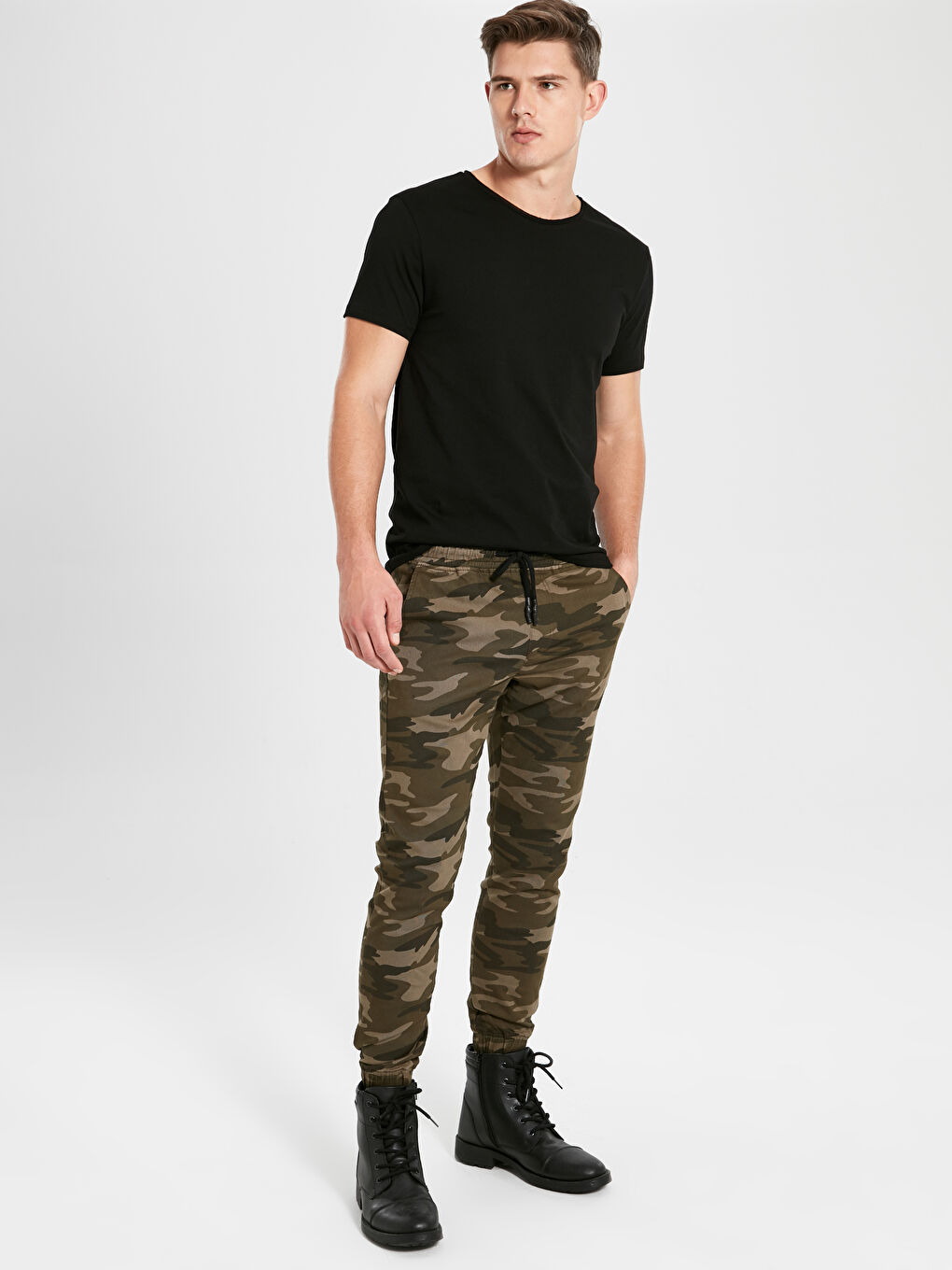 Футболка из чесаного хлопка с коротким рукавом для мужчин-2