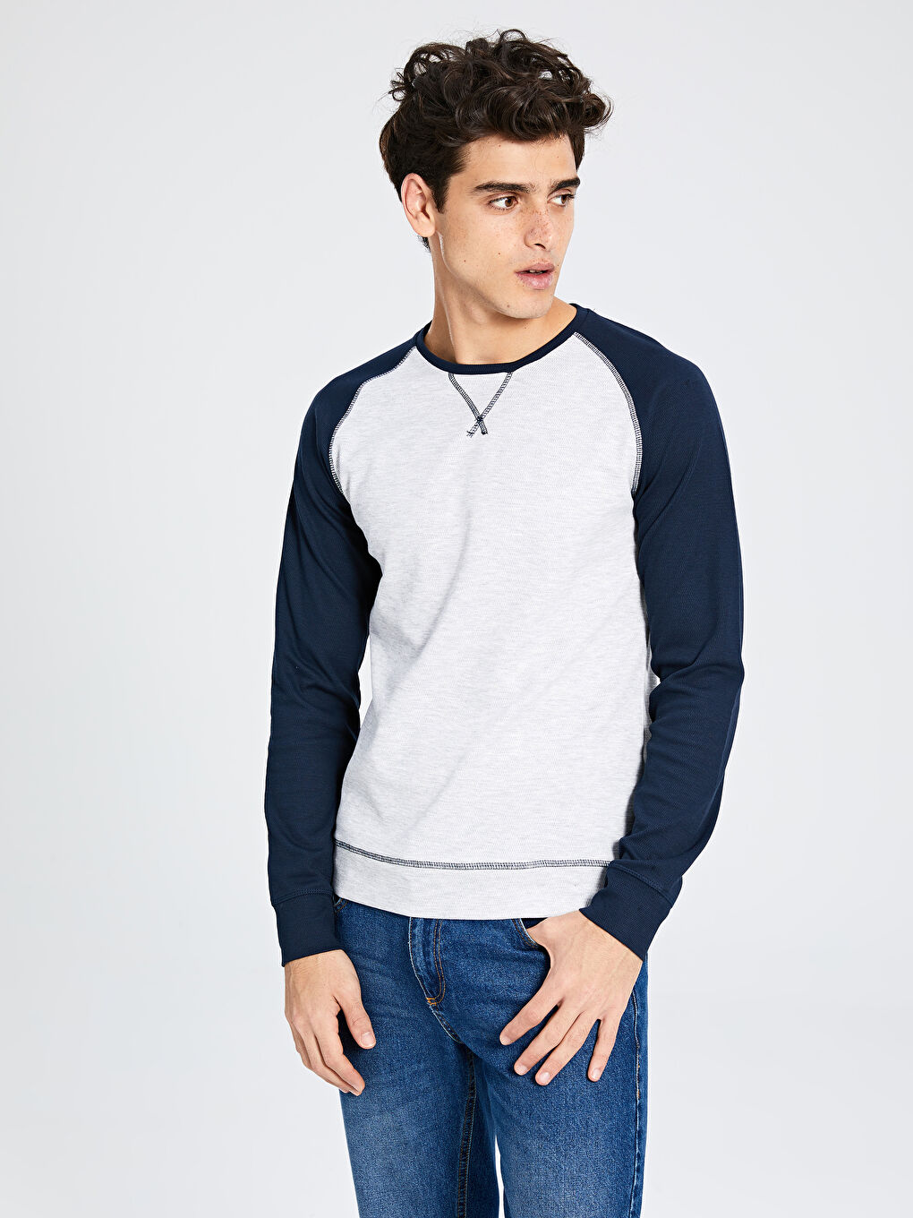 Lacivert Sweatshirt-1