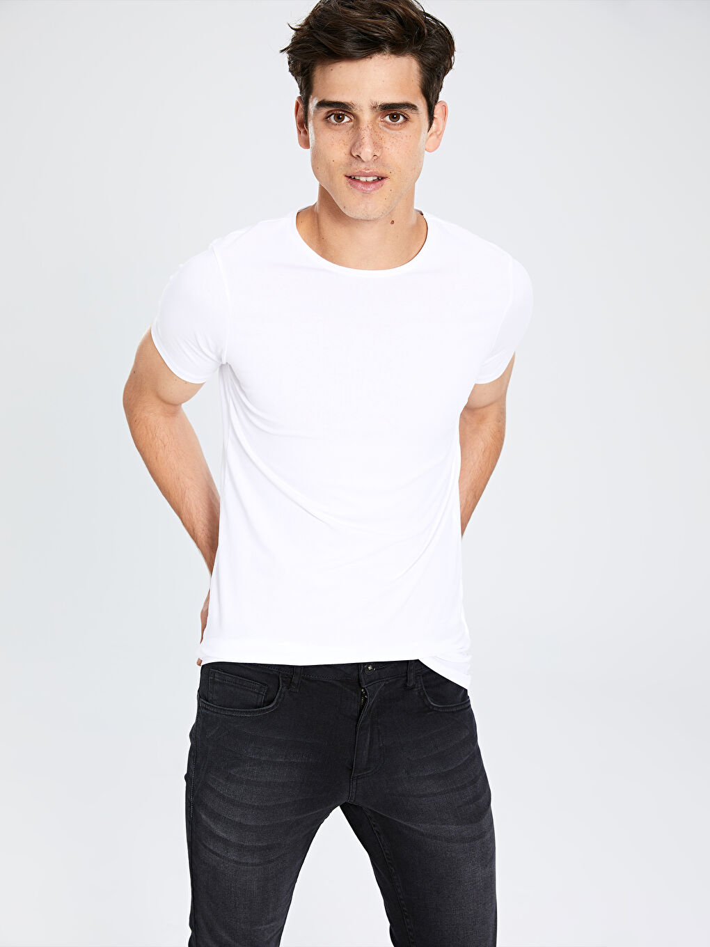 Футболка з коротким рукавом із чесаної бавовни для чоловіків-2