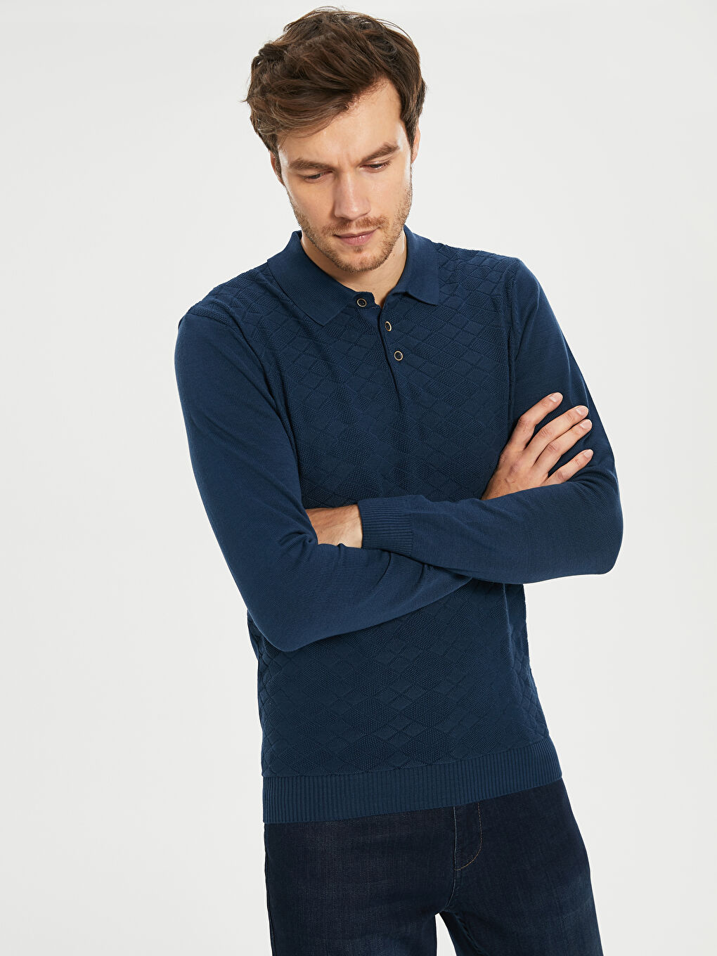 Long Sleeve Men's Sweater-1