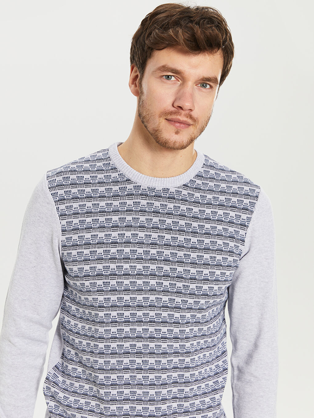 Bej Uzun Kollu Erkek Kazak-1