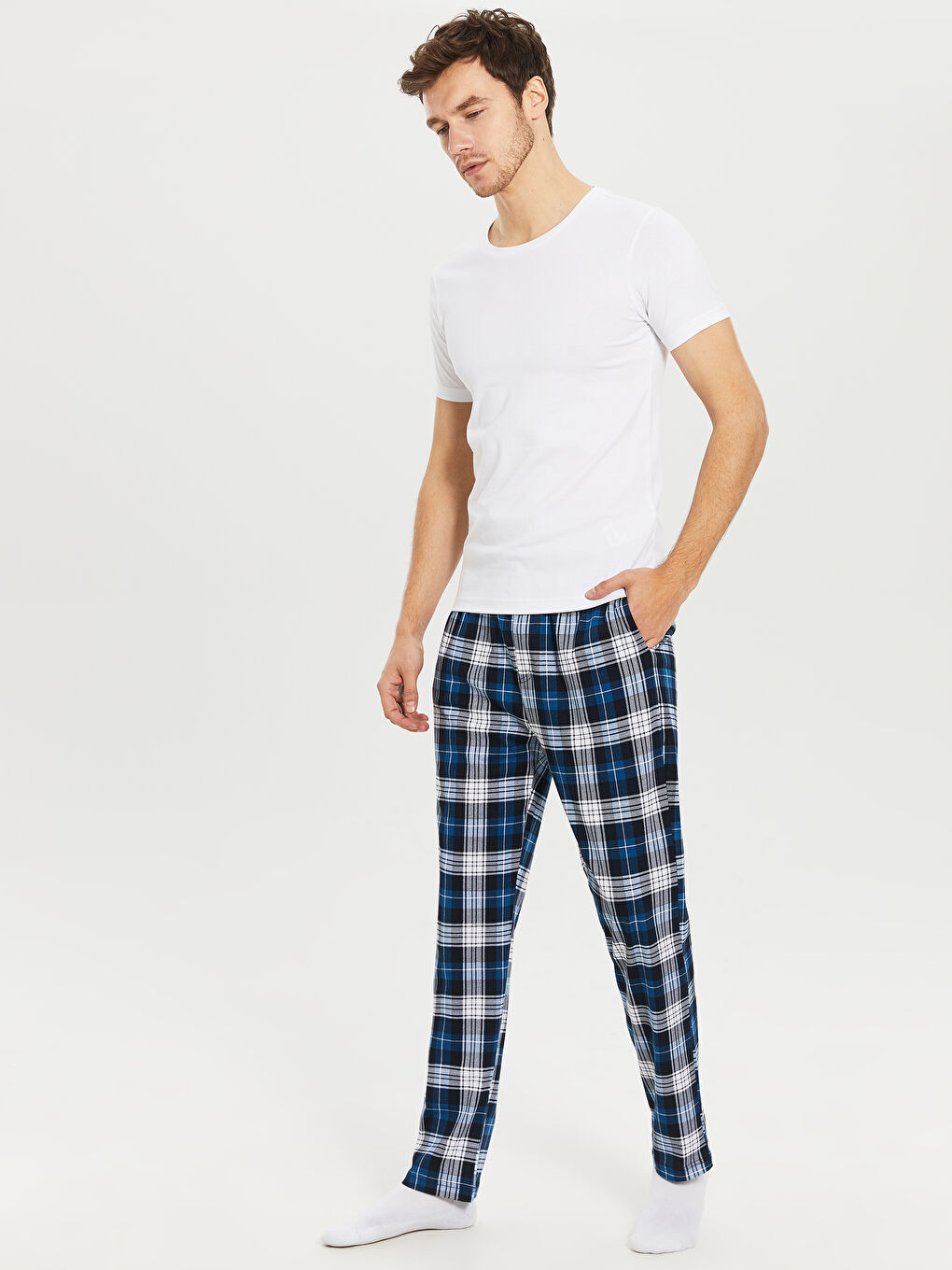 Beyaz Penye Erkek Atlet