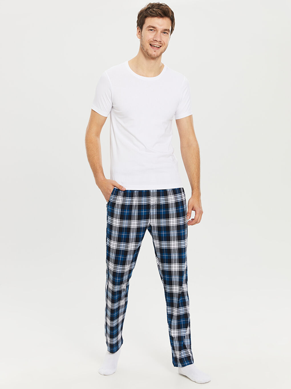 Beyaz Penye Erkek Atlet-1