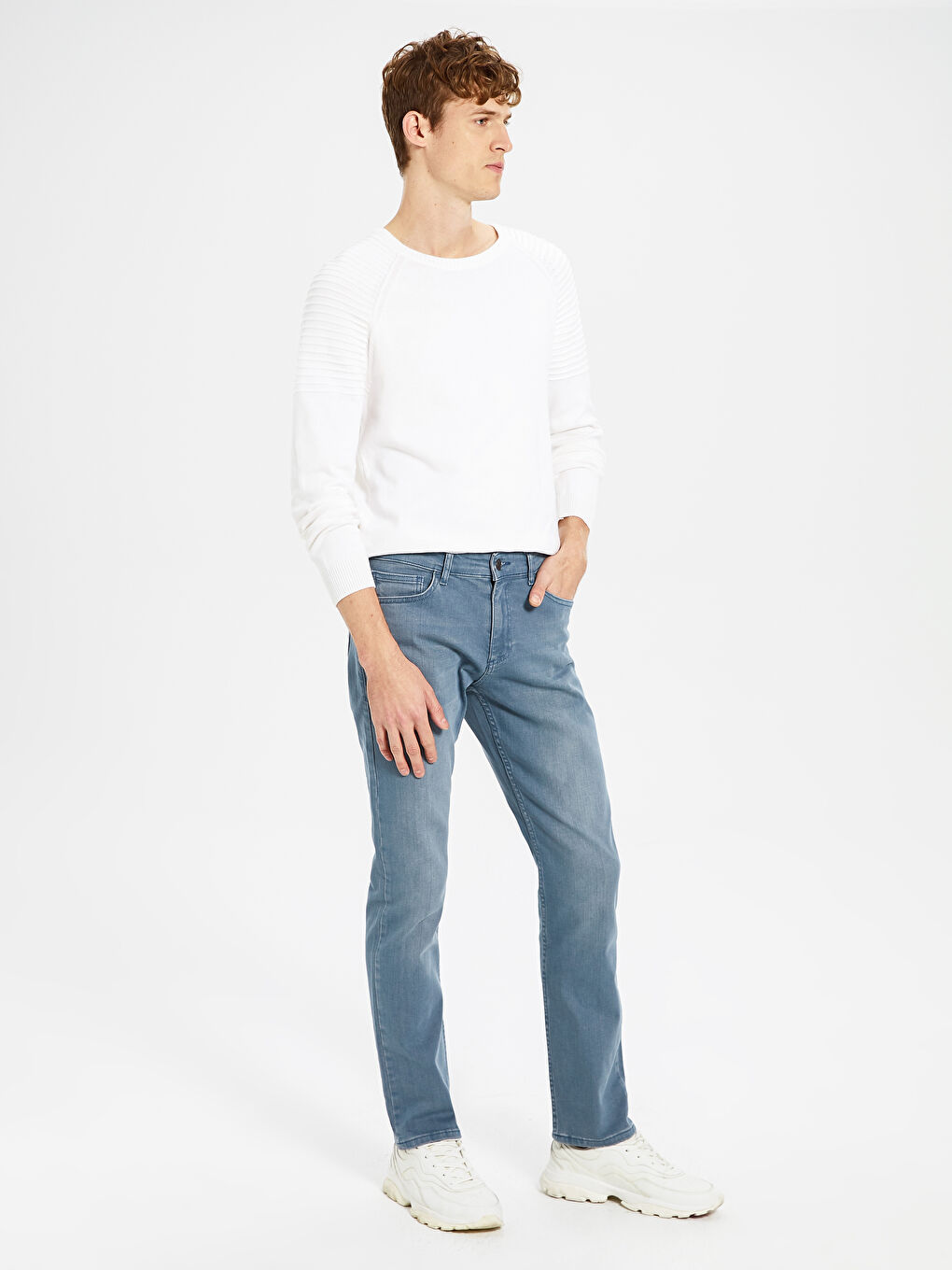 Gri 779 Regular Fit Erkek Jean Pantolon