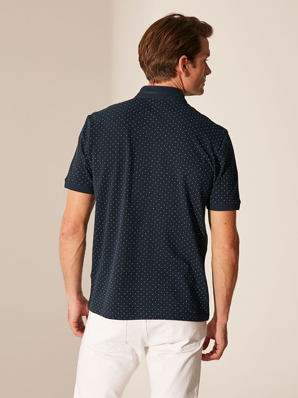 Lacivert Kısa Kollu Erkek Tişört-3