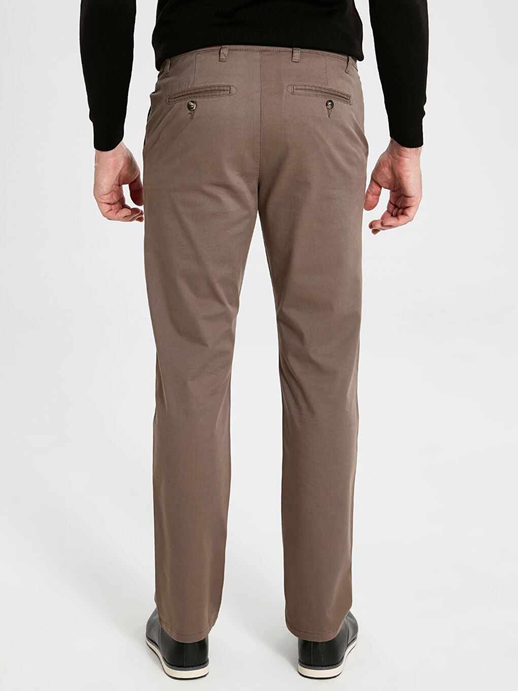 Normal Fit Gabardine Chino Trousers-8