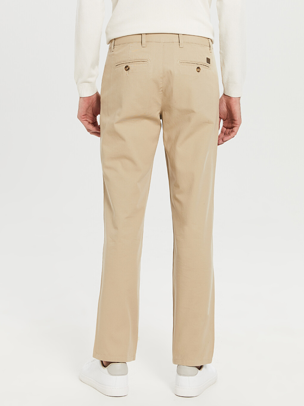 Relax Fit Gabardine Men's Chino Trousers-3