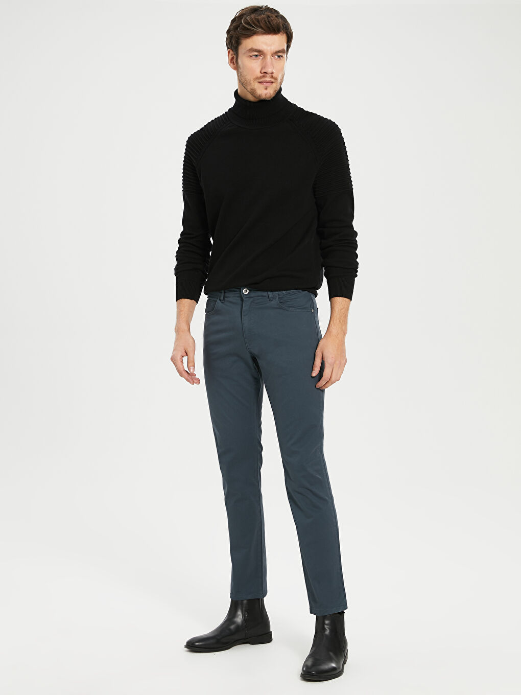 Normal Kalıp Gabardin Chino Pantolon