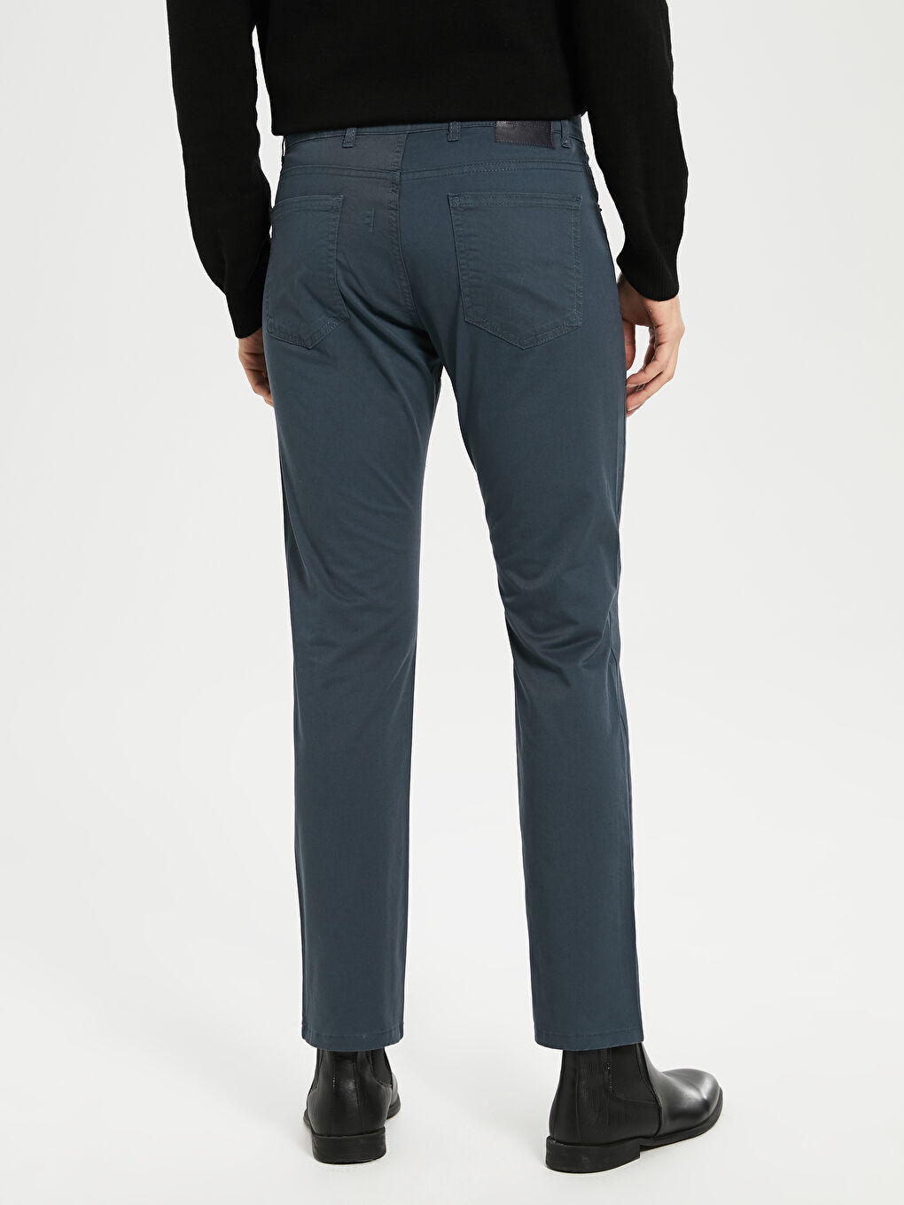Normal Kalıp Gabardin Chino Pantolon-3