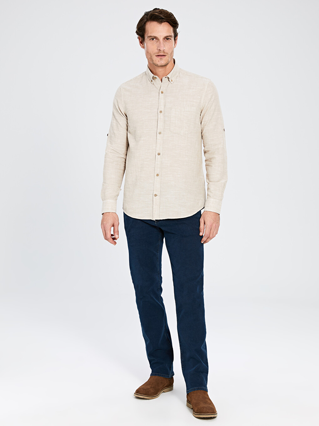 Regular Fit Long Sleeve Shirt-1