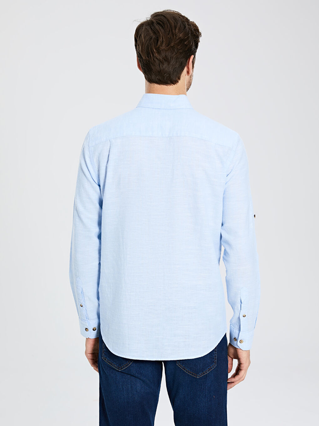 Chemise manches longues coupe régulière  -2