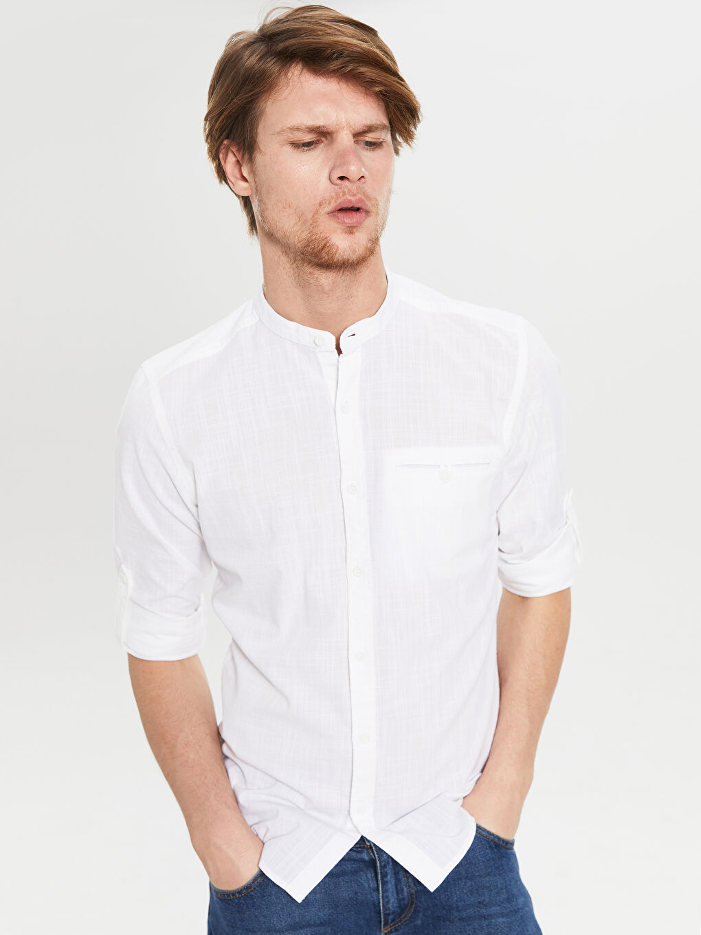 Man WHITE Shirt-3