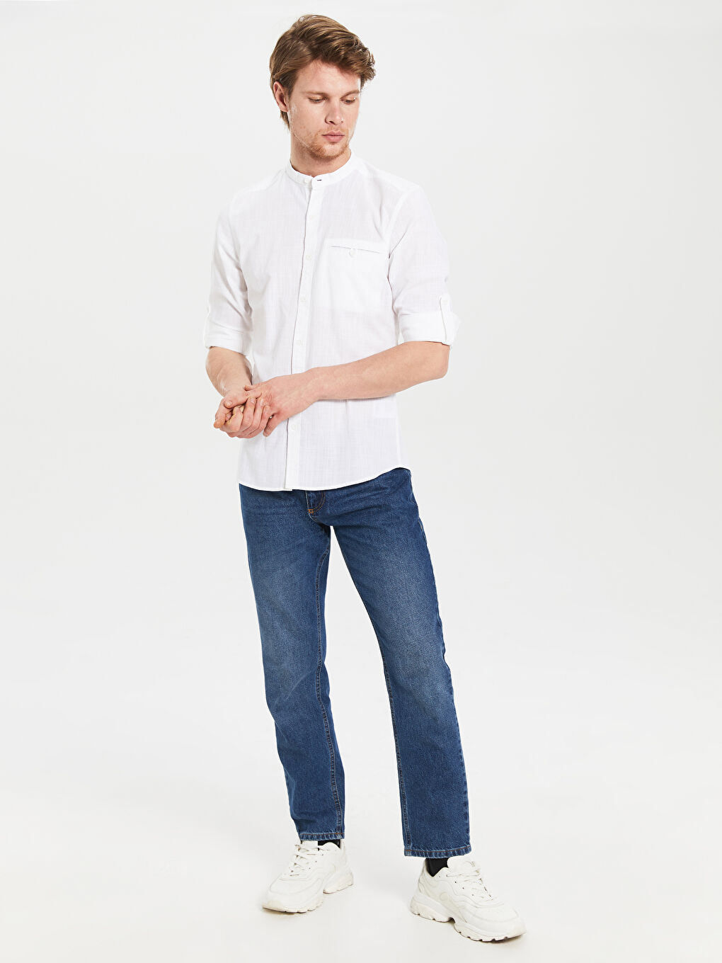 Man WHITE Shirt-5