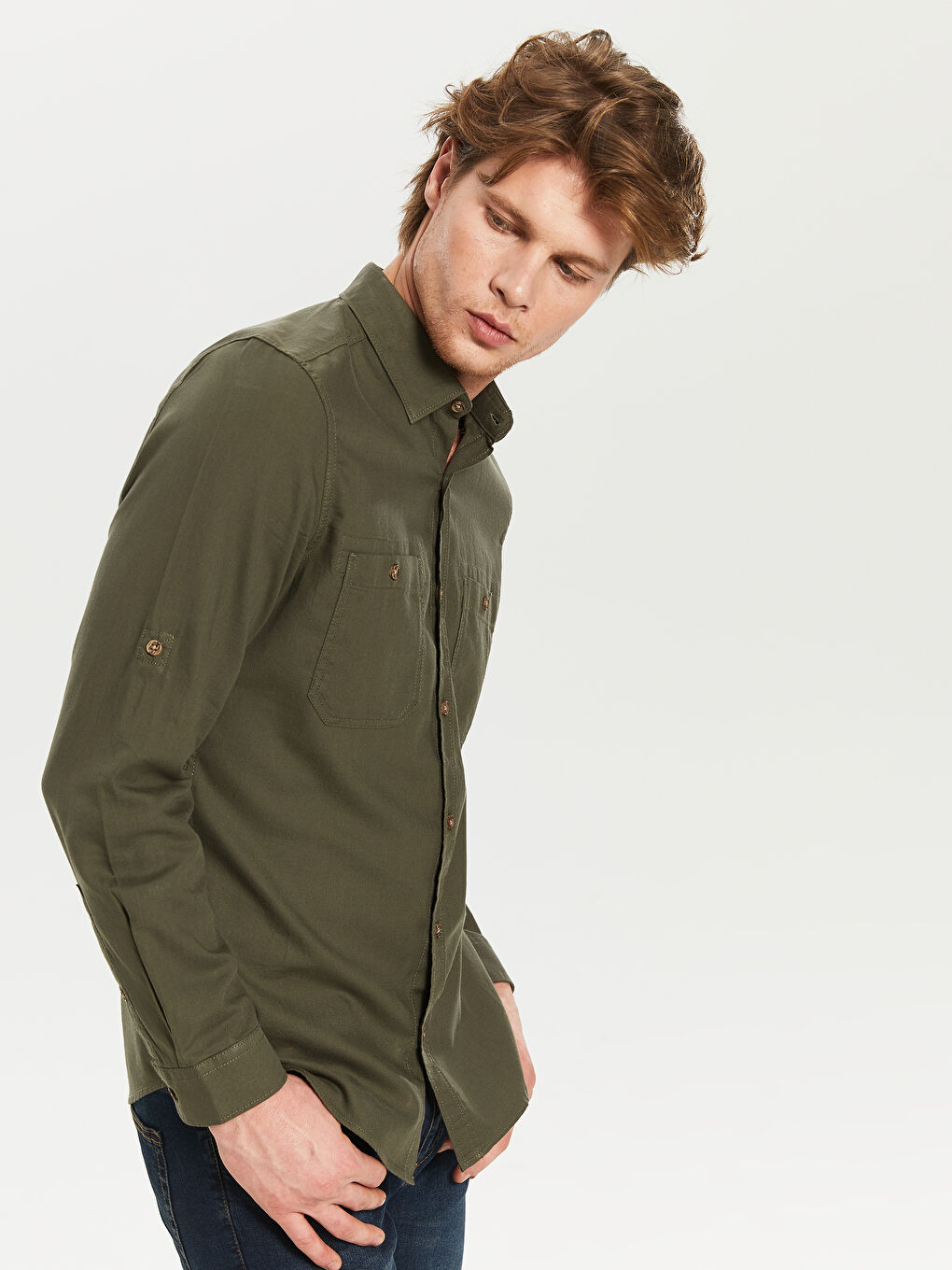 Chemise KAKI Homme-2