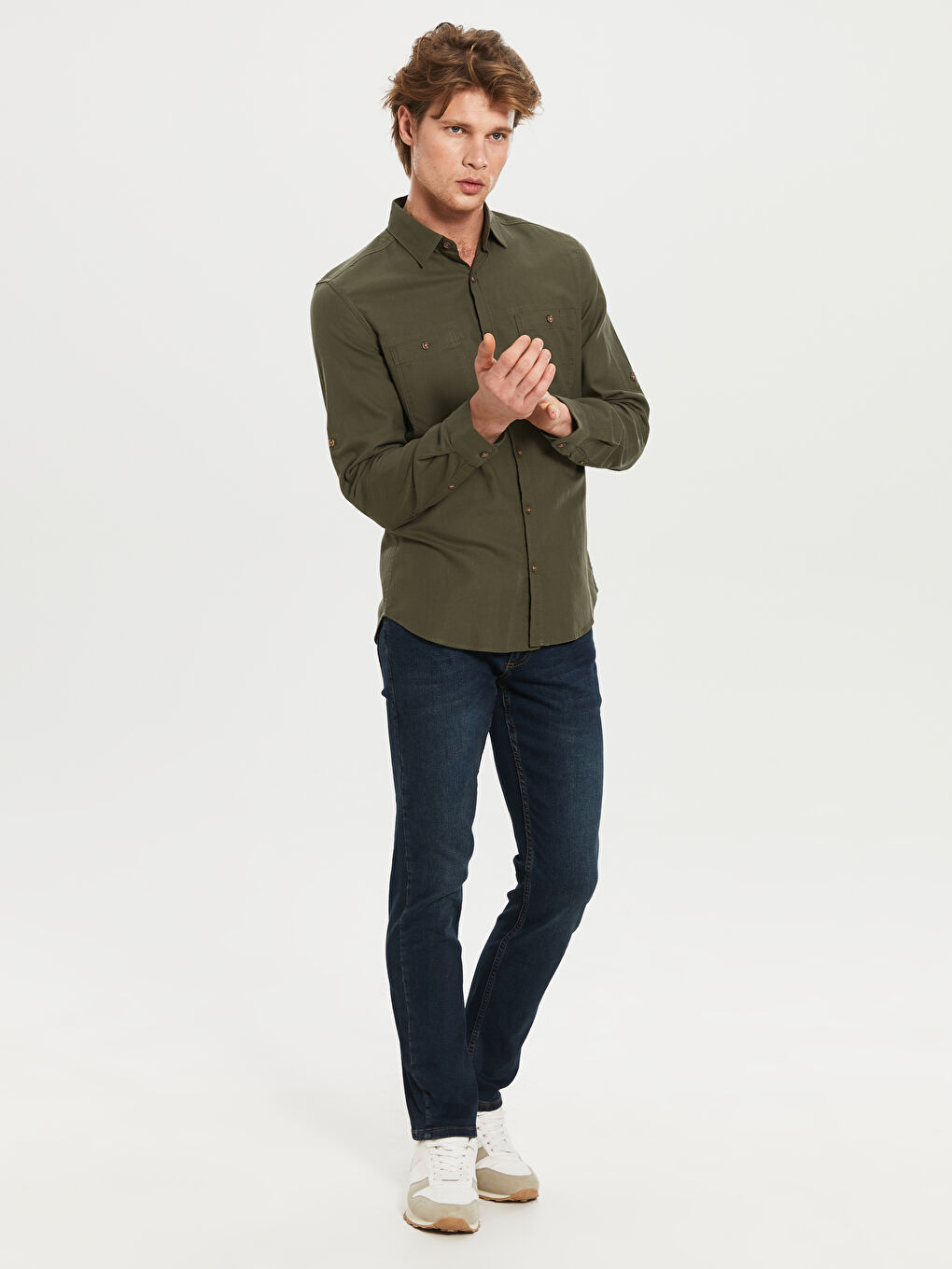 Chemise KAKI Homme-4